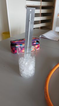 Reagenzglas mit Eis